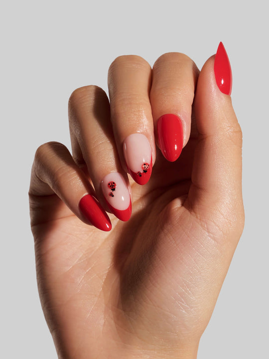 3D Lady Bug - Short Almond