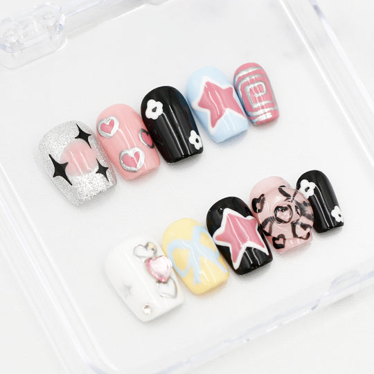 Dance Party Press On Nails