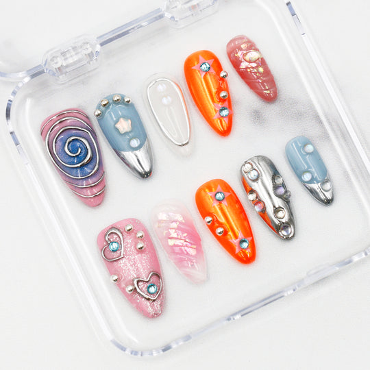 Meta Love Press On Nails