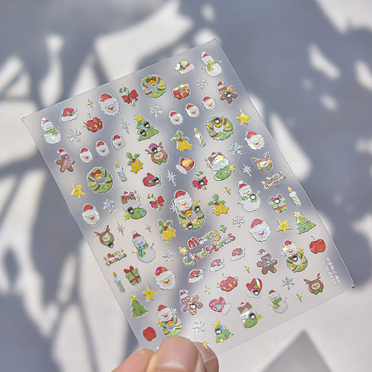 NAIL DECAL Tomoni Cute Christmas Stickers #5