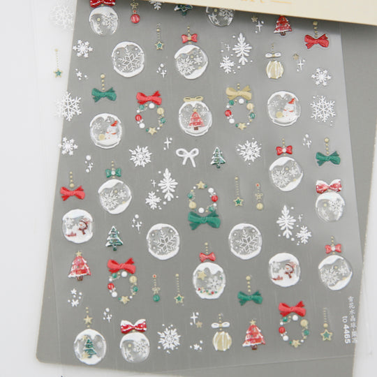 NAIL DECAL Tomoni Cute Christmas Stickers #1