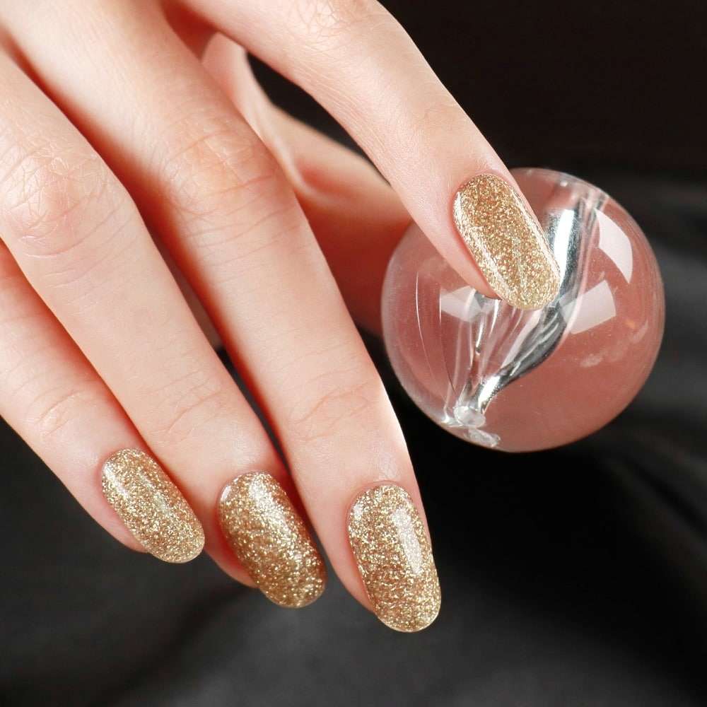 Light Gold Multi Glitz Glitter - Lecenté - Gel Nail Polish & Nail Art
