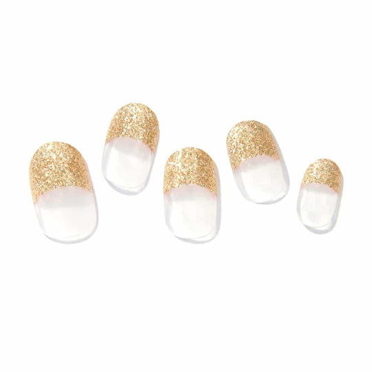 GOLD GLITTER FRENCH TIP
